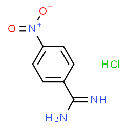 ChemSpider 2D Image | 4-Nitrobenzamidine hydrochloride | C7H8ClN3O2