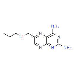 ChemSpider 2D Image | 6-(Propoxymethyl)-2,4-pteridinediamine | C10H14N6O