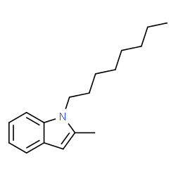 ChemSpider 2D Image | 1-Octyl-2-methylindole | C17H25N