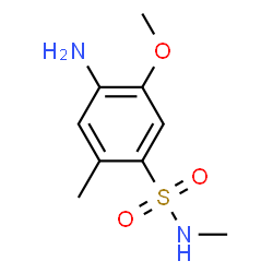 ChemSpider 2D Image | 5-Methyl-4-Methylaminosulfonyl-2-Methoxyaniline | C9H14N2O3S