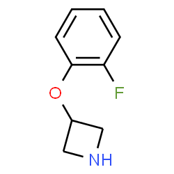 ChemSpider 2D Image | 3-(2-Fluorophenoxy)azetidine | C9H10FNO