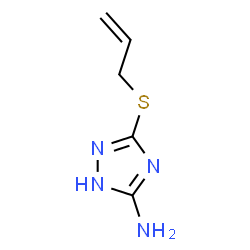 ChemSpider 2D Image | 3-(Allylsulfanyl)-1H-1,2,4-triazol-5-amine | C5H8N4S