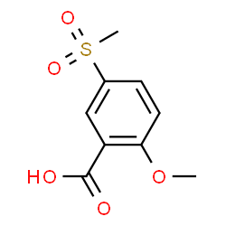 ChemSpider 2D Image | 2-METHOXY-5-METHYLSULFONYLBENZOIC ACID | C9H10O5S