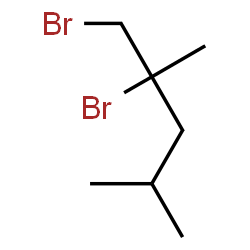 ChemSpider 2D Image | 1,2-Dibromo-2,4-dimethylpentane | C7H14Br2