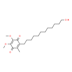 ChemSpider 2D Image | 2-(12-Hydroxydodecyl)-5,6-dimethoxy-3-methyl-1,4-benzoquinone | C21H34O5