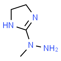ChemSpider 2D Image | 2-(1-Methylhydrazino)-4,5-dihydro-1H-imidazole | C4H10N4