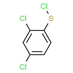 ChemSpider 2D Image | 2,4-Dichloro-1-(chlorosulfanyl)benzene | C6H3Cl3S