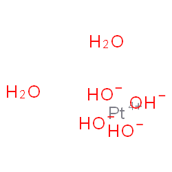 ChemSpider 2D Image | dihydrogen hexahydroxyplatinate | H8O6Pt