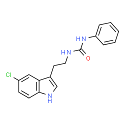 ChemSpider 2D Image | 1-[2-(5-Chloro-1H-indol-3-yl)ethyl]-3-phenylurea | C17H16ClN3O