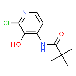 ChemSpider 2D Image | N-(2-Chloro-3-hydroxypyridin-4-yl)pivalamide | C10H13ClN2O2