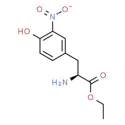 ChemSpider 2D Image | Ethyl 3-nitro-L-tyrosinate | C11H14N2O5