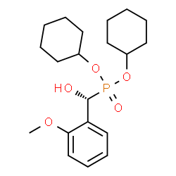 ChemSpider 2D Image | Dicyclohexyl [(R)-hydroxy(2-methoxyphenyl)methyl]phosphonate | C20H31O5P
