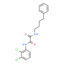 ChemSpider 2D Image | N-(2,3-Dichlorophenyl)-N'-(4-phenylbutyl)ethanediamide | C18H18Cl2N2O2