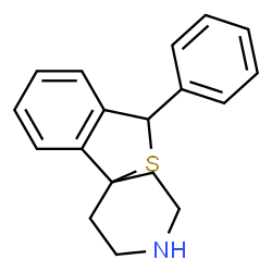 ChemSpider 2D Image | 3-Phenyl-3H-spiro[2-benzothiophene-1,4'-piperidine] | C18H19NS