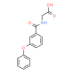 ChemSpider 2D Image | N-(3-Phenoxybenzoyl)glycine | C15H13NO4