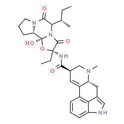 ChemSpider 2D Image | 5'-[(2S)-2-Butanyl]-2'-ethyl-12'-hydroxy-3',6',18-trioxoergotaman | C31H39N5O5