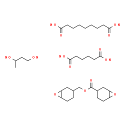 ChemSpider 2D Image | adipic acid; butane-1,3-diol; nonanedioic acid; 7-oxabicyclo[4.1.0]heptan-3-ylmethyl 7-oxabicyclo[4.1.0]heptane-3-carboxylate | C33H56O14