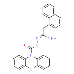 ChemSpider 2D Image | 2-(naphthalen-1-yl)ethanimidamido phenothiazine-10-carboxylate | C25H19N3O2S