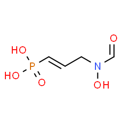 ChemSpider 2D Image | {(1E)-3-[Formyl(hydroxy)amino]-1-propen-1-yl}phosphonic acid | C4H8NO5P