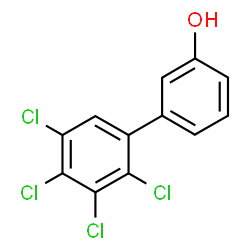ChemSpider 2D Image | 2',3',4',5'-Tetrachloro-3-biphenylol | C12H6Cl4O