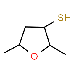 ChemSpider 2D Image | 2,5-Dimethyltetrahydrofuran-3-thiol | C6H12OS