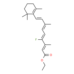 ChemSpider 2D Image | Ethyl 12-fluororetinoate | C22H31FO2