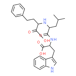 ChemSpider 2D Image | N-(1-Carboxy-3-phenylpropyl)leucyltryptophan | C27H33N3O5