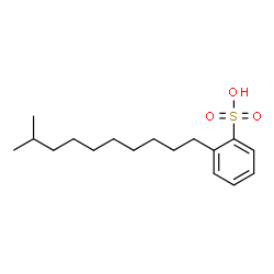 ChemSpider 2D Image | 2-(9-Methyldecyl)benzenesulfonic acid | C17H28O3S