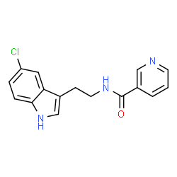 ChemSpider 2D Image | N-[2-(5-Chloro-1H-indol-3-yl)ethyl]nicotinamide | C16H14ClN3O