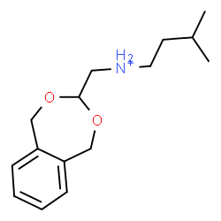 ChemSpider 2D Image | N-(1,5-Dihydro-2,4-benzodioxepin-3-ylmethyl)-3-methyl-1-butanaminium | C15H24NO2