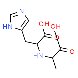 ChemSpider 2D Image | N-(1-Carboxyethyl)histidine | C9H13N3O4