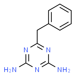 ChemSpider 2D Image | 6-Benzyl-1,3,5-triazine-2,4-diamine | C10H11N5
