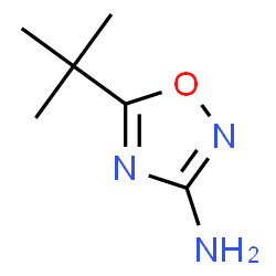 ChemSpider 2D Image | 5-(tert-butyl)-1,2,4-oxadiazol-3-amine | C6H11N3O