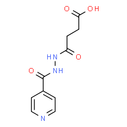 ChemSpider 2D Image | 4-(2-Isonicotinoylhydrazino)-4-oxobutanoic acid | C10H11N3O4