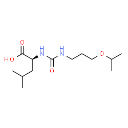 ChemSpider 2D Image | N-[(3-Isopropoxypropyl)carbamoyl]-L-leucine | C13H26N2O4