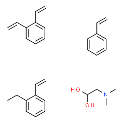 ChemSpider 2D Image | 2-dimethylaminoethane-1,1-diol; 1,2-divinylbenzene; 1-ethyl-2-vinyl-benzene; styrene | C32H41NO2