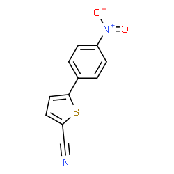 ChemSpider 2D Image | 5-(4-Nitrophenyl)-2-thiophenecarbonitrile | C11H6N2O2S
