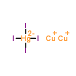 InChI=1/2Cu.Hg.4HI/h;;;4*1H/q2*+1;+2;;;;/p-4/r2Cu.HgI4/c;;2-1(3,4)5/q2*+1;-2