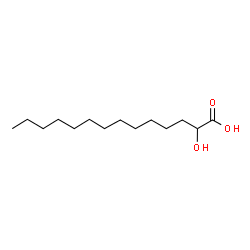 ChemSpider 2D Image | 2-Hydroxymyristic acid | C14H28O3