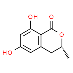 ChemSpider 2D Image | (R)-(-)-6-hydroxymellein | C10H10O4