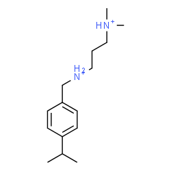 ChemSpider 2D Image | N'-(4-Isopropylbenzyl)-N,N-dimethyl-1,3-propanediaminium | C15H28N2