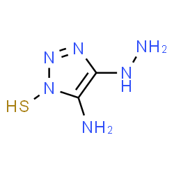 ChemSpider 2D Image | 4-Hydrazino-1-sulfanyl-1H-1,2,3-triazol-5-amine | C2H6N6S