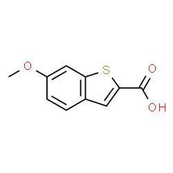 ChemSpider 2D Image | 6-Methoxy-1-benzothiophene-2-carboxylic acid | C10H8O3S