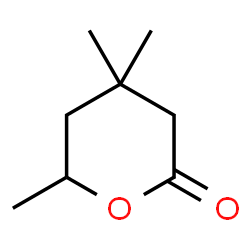 ChemSpider 2D Image | 4,4,6-Trimethyltetrahydro-2H-pyran-2-one | C8H14O2