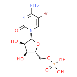 ChemSpider 2D Image | 5-Bromocytidine 5'-(dihydrogen phosphate) | C9H13BrN3O8P