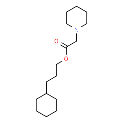 ChemSpider 2D Image | 3-Cyclohexylpropyl 1-piperidinylacetate | C16H29NO2