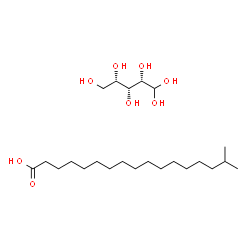 ChemSpider 2D Image | 16-Methylheptadecanoic acid - (2S,3R,4S)-1,1,2,3,4,5-pentanehexol (1:1) | C23H48O8