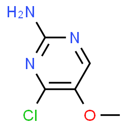 ChemSpider 2D Image | 4-Chloro-5-methoxy-2-pyrimidinamine | C5H6ClN3O