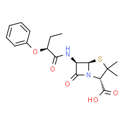 ChemSpider 2D Image | levopropicillin | C18H22N2O5S