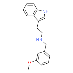 ChemSpider 2D Image | 2-(1H-Indol-3-yl)-N-(3-methoxybenzyl)ethanamine | C18H20N2O